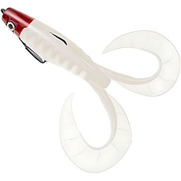 Grub Delalande Neo Frog, Blanc Tete Rouge, 8cm, 1buc/plic