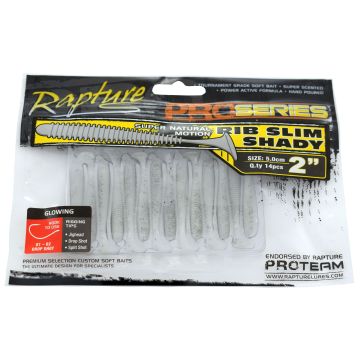 Shad Rapture RIB Slim Shady, Glowing, 5cm, 14бр./плик