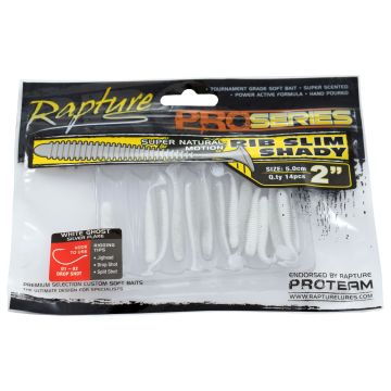 Shad Rapture RIB Slim Shady, White Ghost, 5cm, 14 бр./плик
