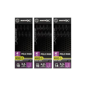 Riguri Matrix MXC-1 Barbless Pole Rigs, 10cm, 8bucplic