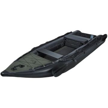 Caiac gonflabil Savage Gear E-Rider Carbon Optix, Negru, 330x110cm