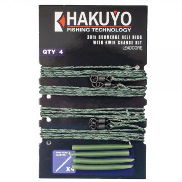 Set 4 Monturi Hakuyo Heli Kwik Change Kit Leadcore Vartej cu Anou si Conector Siliconic
