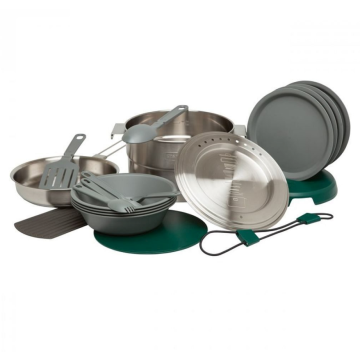 Set pentru Gatit Camping Stanley Adventure The Full Kitchen Base Camp Cook Set, Otel Inoxidabil, 3.5L