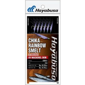 Taparina Hayabusa Sabiki Chika Rainbow Smelt, UV Mackerel Skin, Nr.10