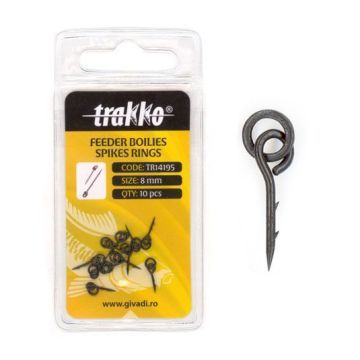Spin за примамка Trakko Boilie Spike and Ring, 10бр/плик