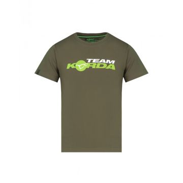 Детска тениска Korda TK Kids T-Shirt, Dark Olive