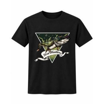Tricou Okuma Pike Black T-Shirt, Negru
