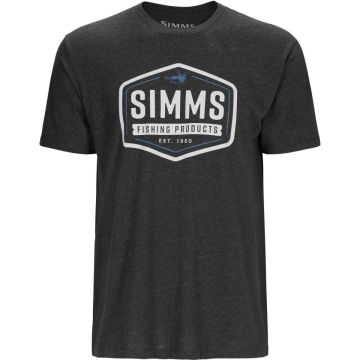 Тениска Simms Fly Patch T-Shirt Charcoal Heather