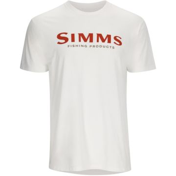 тениска Simms Logo T-Shirt, White