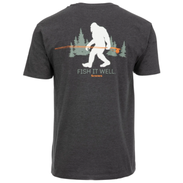 Tricou Simms Sasquatch T-Shirt, Charcoal Heather