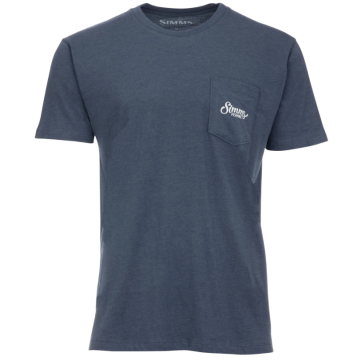 Tricou Simms Simms Two Tone Pocket Tee, Navy Heather
