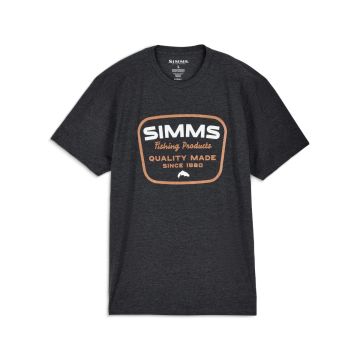 Тениска Simms Stamp Lock T-Shirt, Charcoal Heather