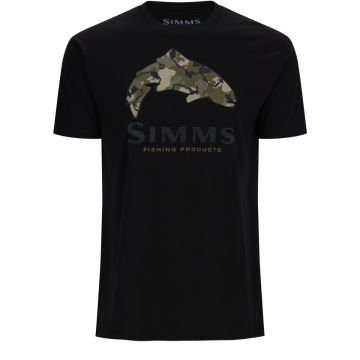 тениска Simms Trout Regiment Camo Fill T-Shirt Black