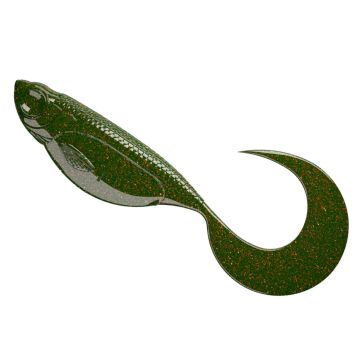 Twister Libra Lures Embrion Twist Tail, Motor Oil Green, 4cm, 12бр./плик