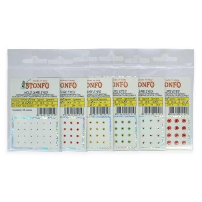 Очи за меки примамки Stonfo Fluo Lure Eyes Granadi, 12buc/плик 2