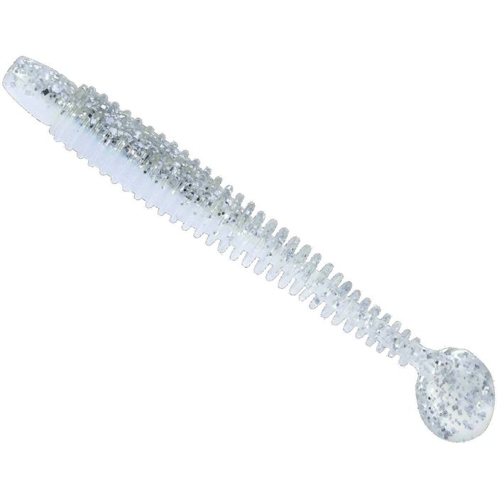 Shad Lunker City Swimmin' Ribster 4”, 132 Ice Shad, 10cm, 10бр/блистер