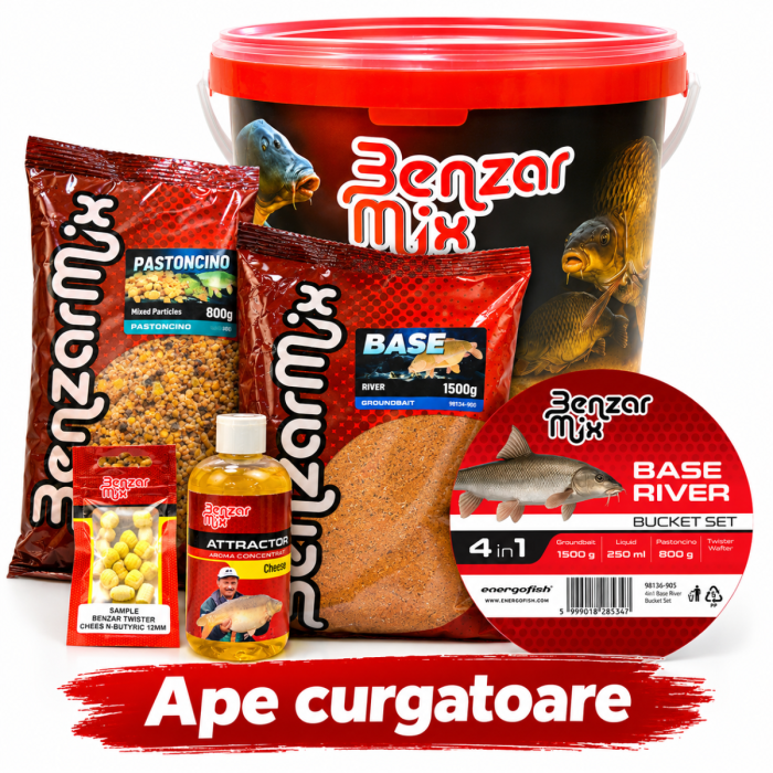 Комплект захранка + добавки + примамки + кофа Benzar Mix Base, 5L 2