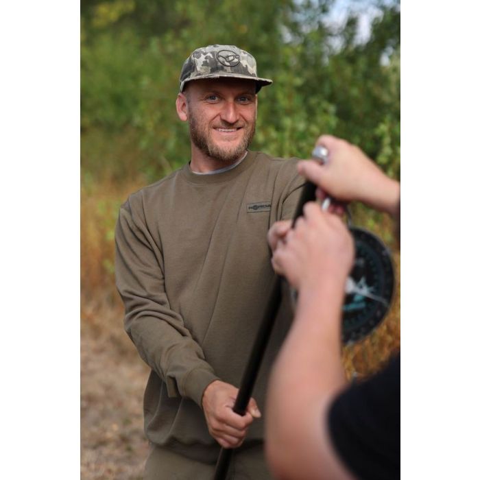 Bluza Korda Patch Crewneck, Dark Olive 3