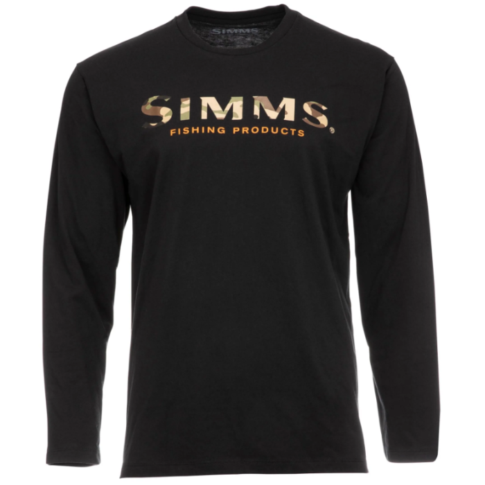 Bluza Simms Logo Shirt Long Sleeve, Black
