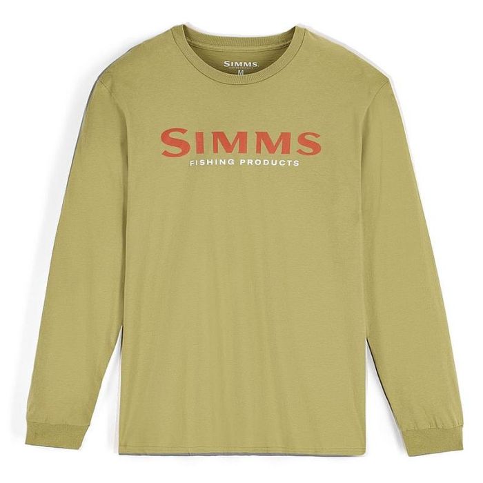 Bluza Simms Logo Shirt LS Tent Green