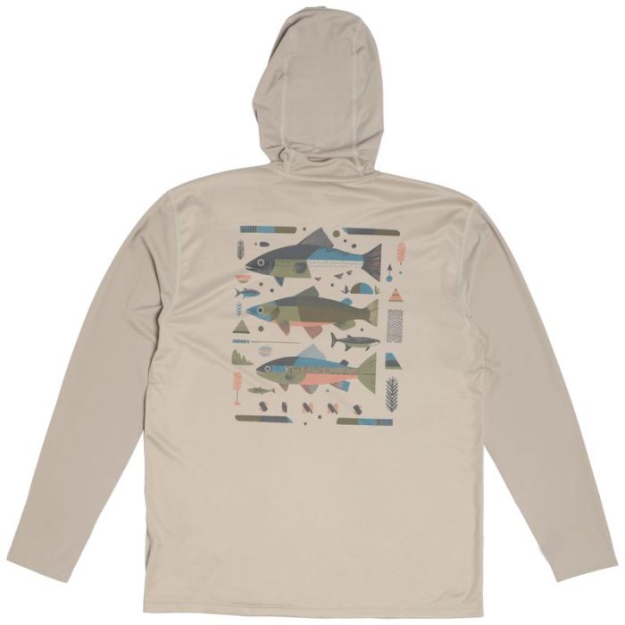 Bluza Simms Tech Hoody Artist Series, Lunar Gray Char 2
