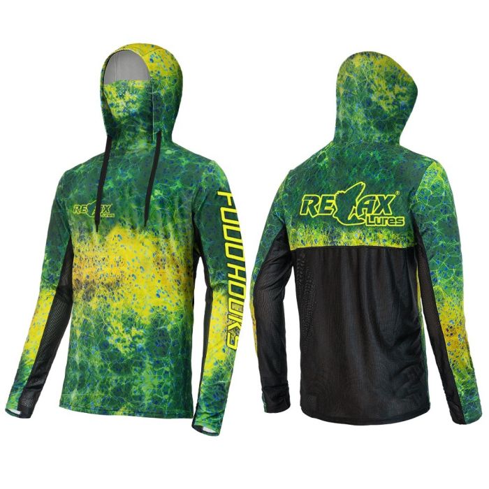Bluza UV Relax Lures UPF 50+, Camo Green