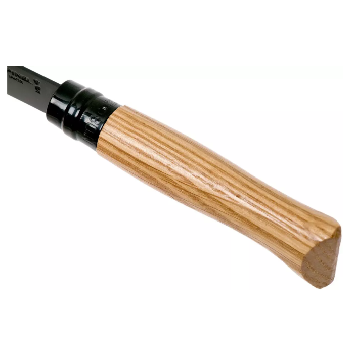 Briceag Opinel Nr.08 Black Oak Edition Pocket Knife + Cutie Cadou din Lemn, Oak Wood, BlackBrown 6