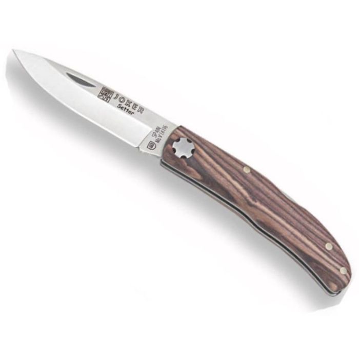 Briceag Pliabil Joker Bloqueo Setter NP111, Maner Lemn de Palisandru, Lama 6.5cm
