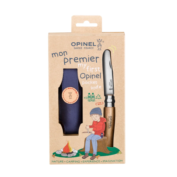 Briceag Pliabil pentru Copii Opinel Nr.07 My First Opinel + Teaca, Natural Beechwood 2