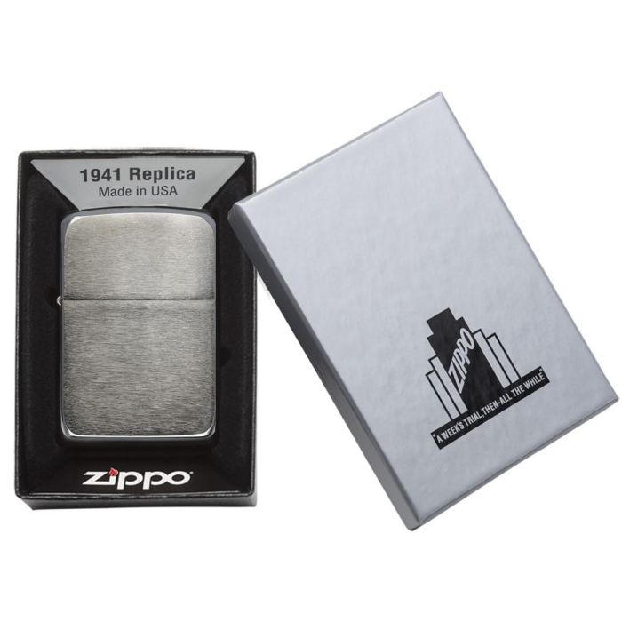 Bricheta Zippo 1941 Replica Black Ice 4