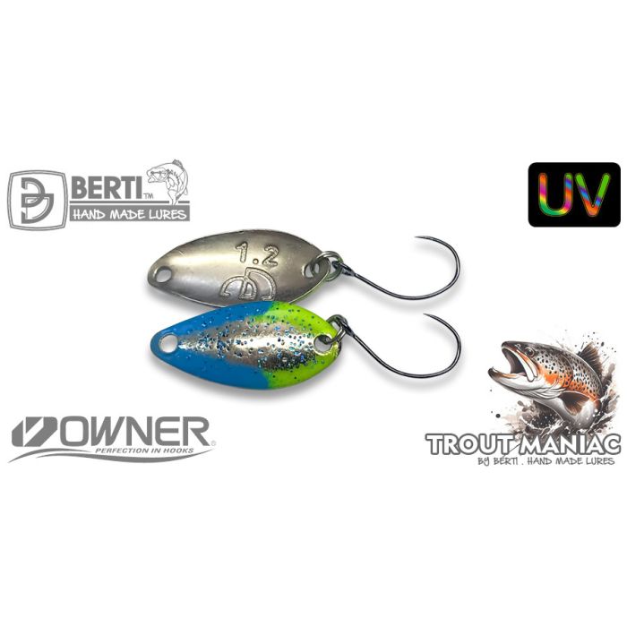 Люлееща се блесна Berti Candy Rock, Цвят 262 UV, 2.2cm, 1.2g 2