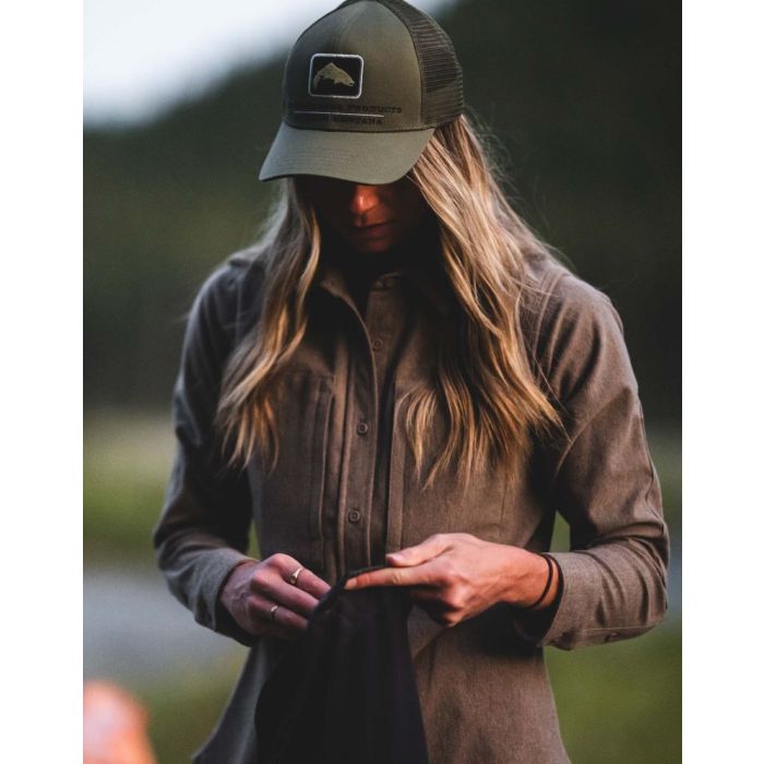 Дамска риза Simms Tailout Knit LS Shirt, Silt Heather 3