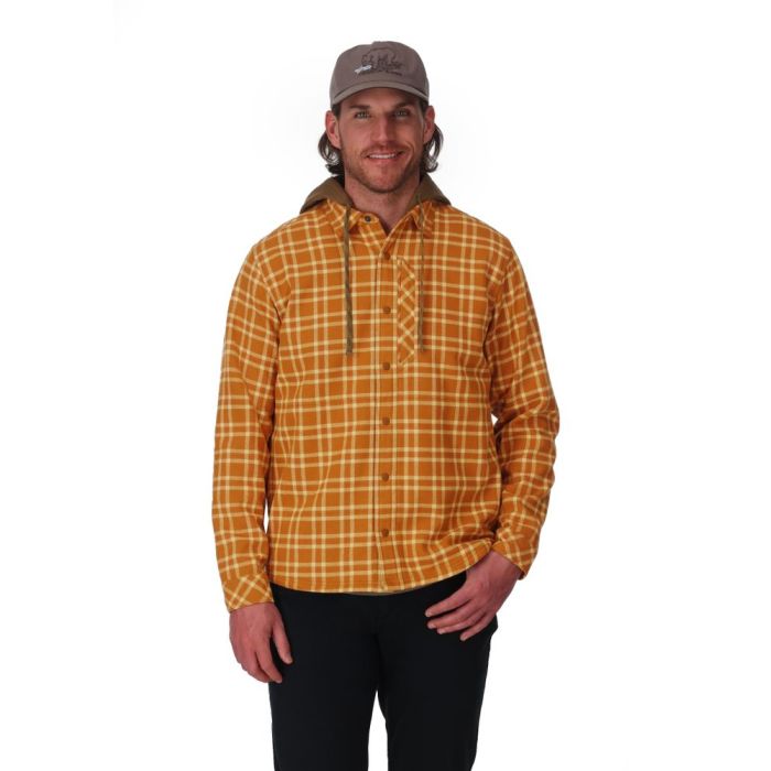 Camasa Groasa cu Gluga Simms Coldweather Hooded Shacket Wakemup Plaid, Stonefly 4