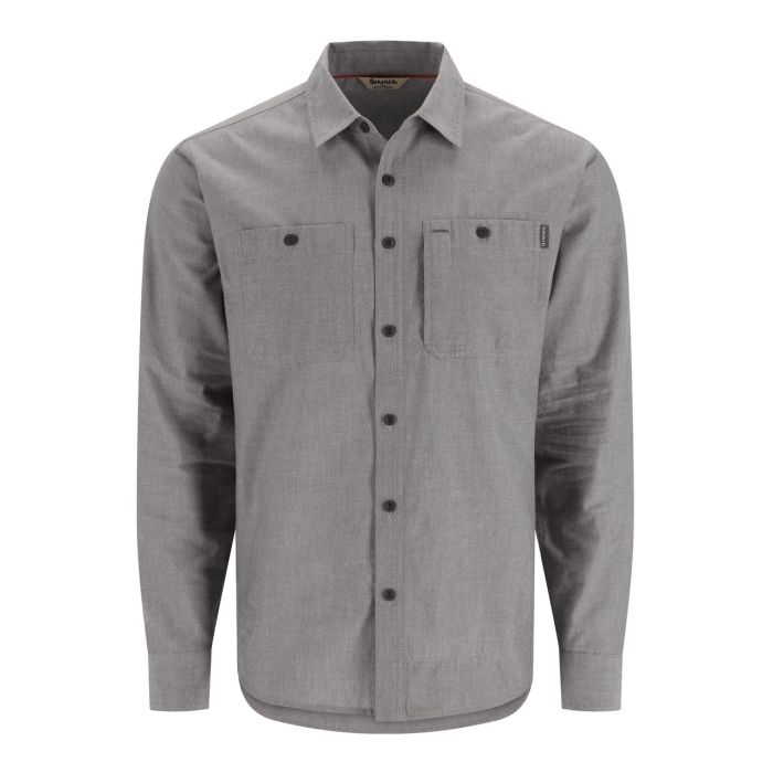 Camasa Simms Cutbank Chambray Shirt Cinder Chambray