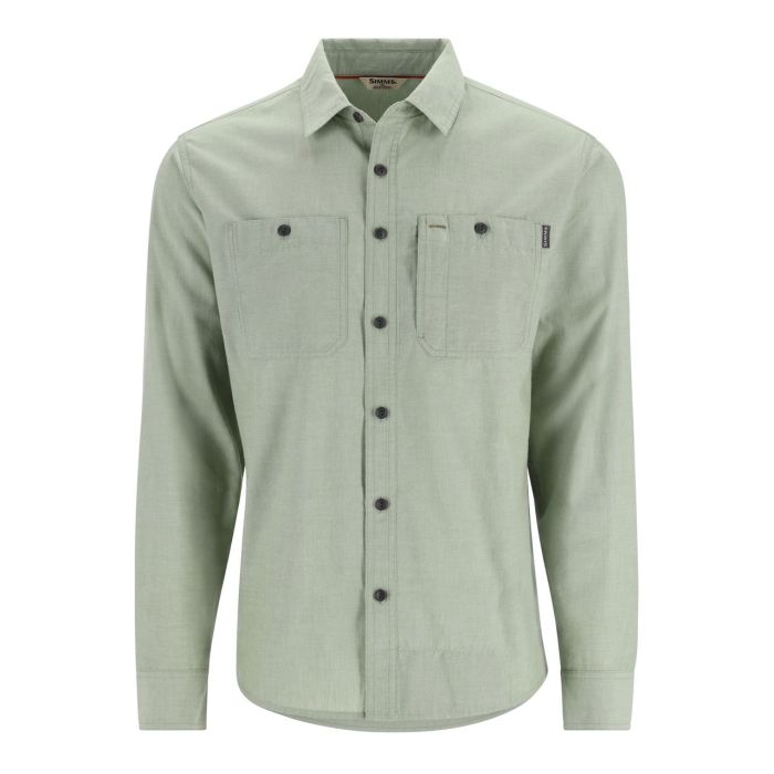 Camasa Simms Cutbank Chambray Shirt Field Chambray