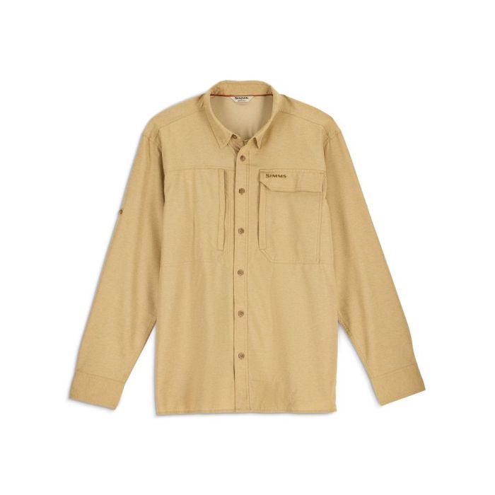 Camasa Simms Guide BugStopper Shirt, Bistre Heather 3