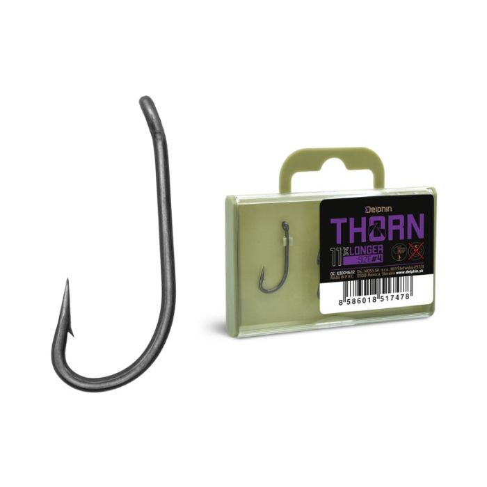 Carlige Delphin Thorn Longer, 11buc/blister 2