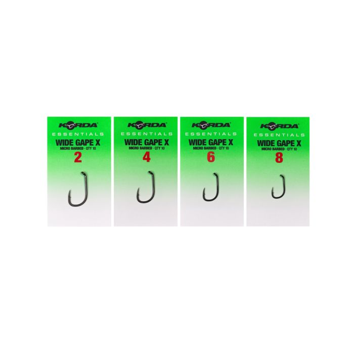 Carlige Korda Essentials Wide Gape X, Barbed, 10buc/plic 2
