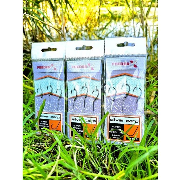Carlige Legate FeederX Silver Carp, 3buc/plic 2