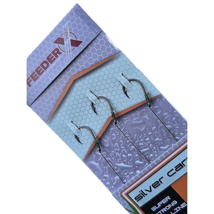 Carlige Legate FeederX Silver Carp, 3buc/plic