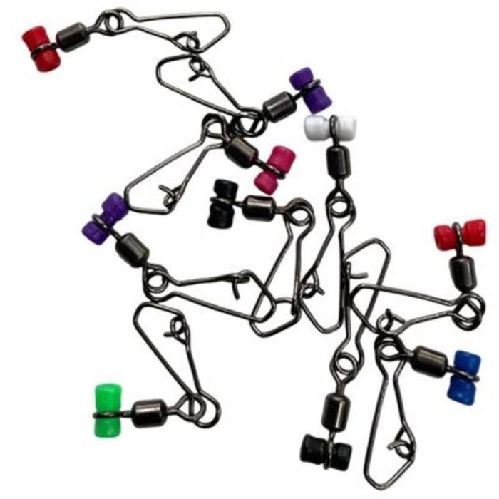 Вертлюг с плъзгащо мънисто и аграфа AS фидер Beads, 10 бр./плик 2