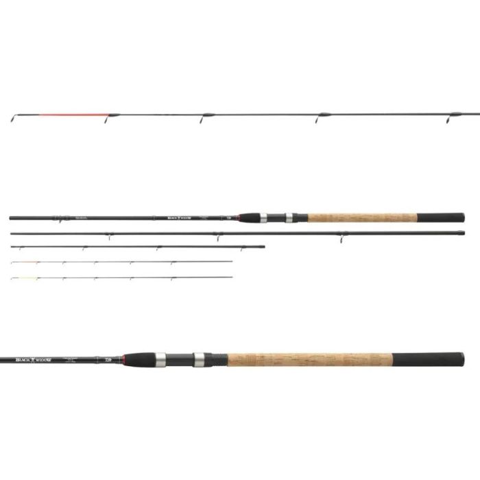 Въдица Daiwa Black Widow Фидер New, 3.30m, 100g, 3+2buc 2