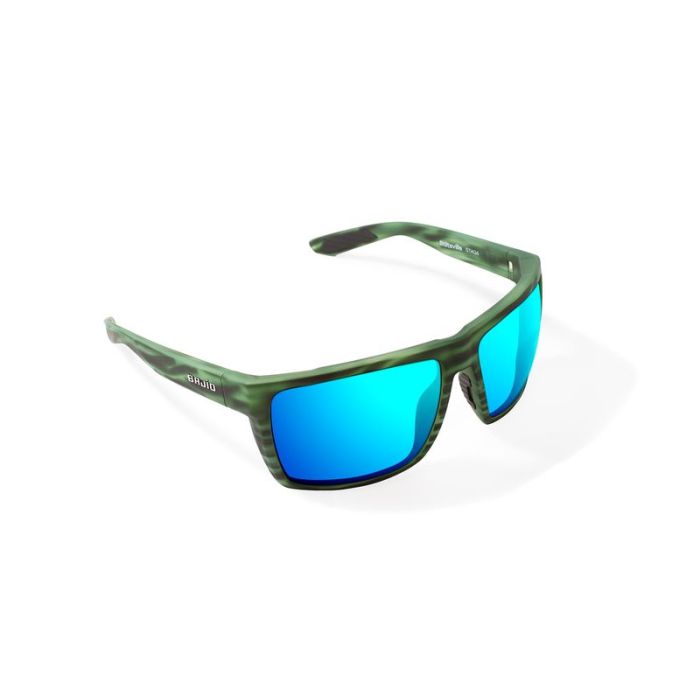 Очила Bajio Stiltsville Green Stripe Matte, Blue Mirror Glass 2