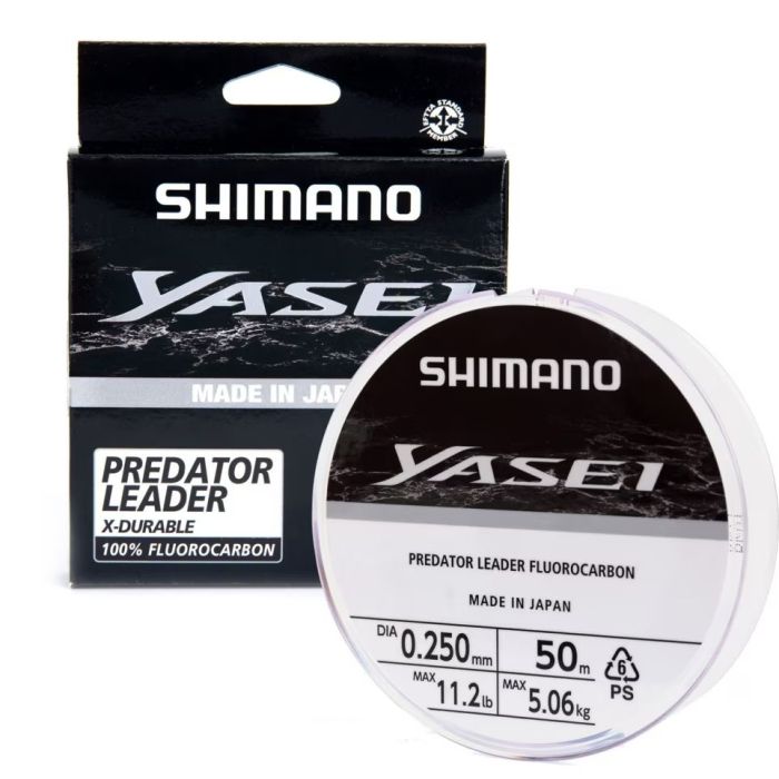 Fir Inaintas Fluorocarbon Shimano Yasei Predator Fluoro Leader, Grey