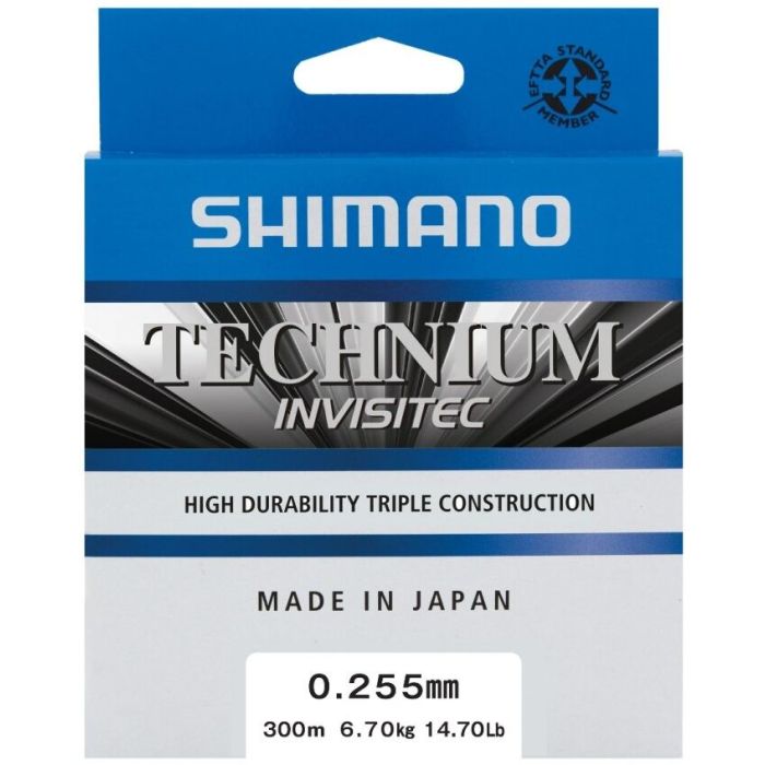 Fir Monofilament Shimano Technium Invisitec A Mono, 300m - 0.255mm 6.70kg