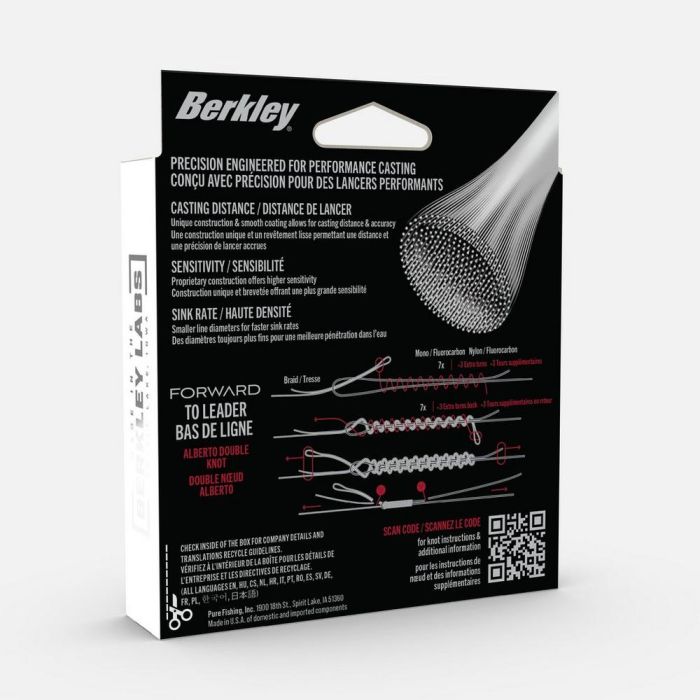 Fir Textil Berkley Forward Finesse Braided Fishing Line, Crystal, 1800m 2