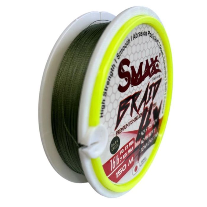 Fir Textil SMAX Braid Line X4, Verde, 150m 3