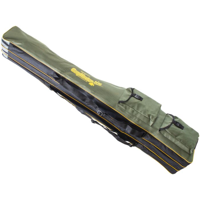 Husa pentru Lansete EnergoTeam Carp Hunter Plus, 3 Compartimente, 140cm
