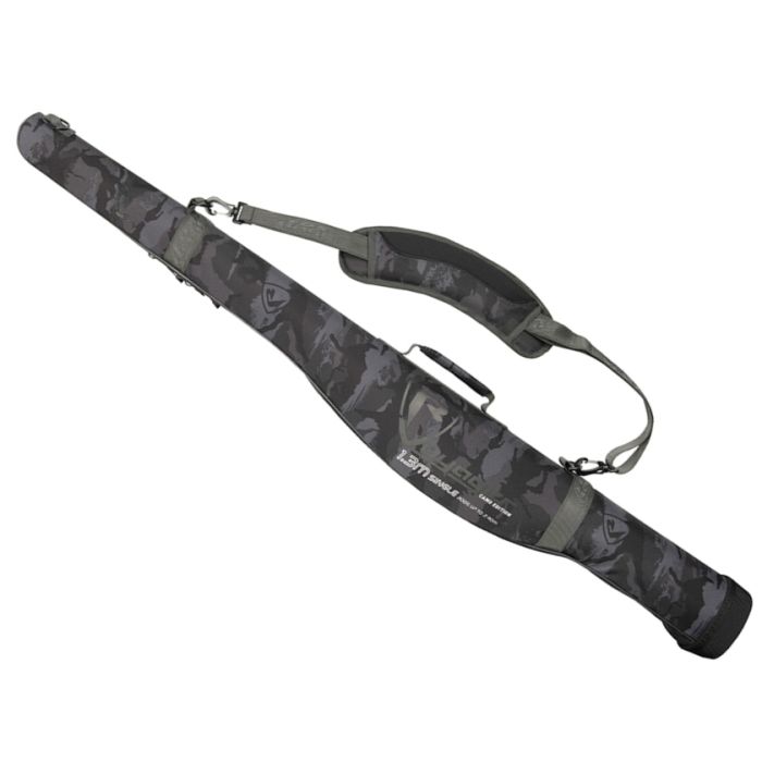 Husa Semi-Rigida Fox Rage Voyager Hard Rod Sleeve Single, 1 Lanseta + 1 Mulineta, Culoare Camo, 130cm