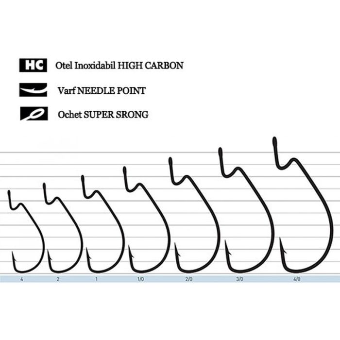 Carlige Jaxon Sumato Offset HX, 5buc/plic 2